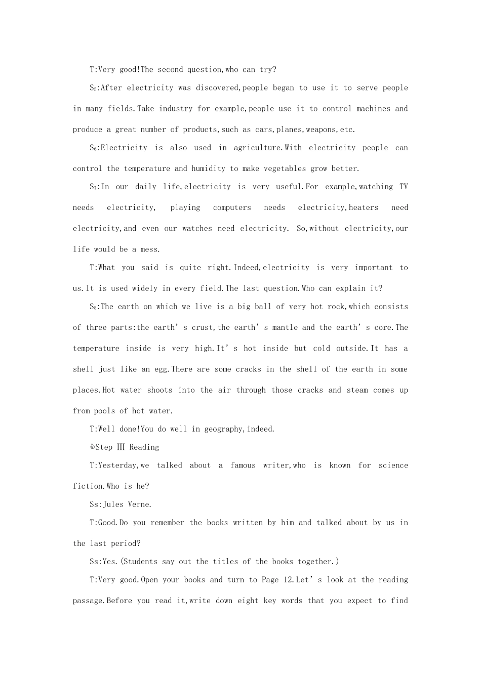 高二英语 Unit12 Fact and fantasy（第二课时）教案 人教版_第3页