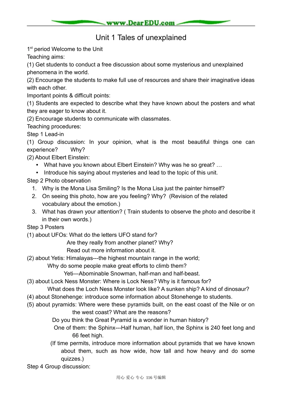 高中英语Unit 1 Tales of unexplained-welcome to the unit_第1页