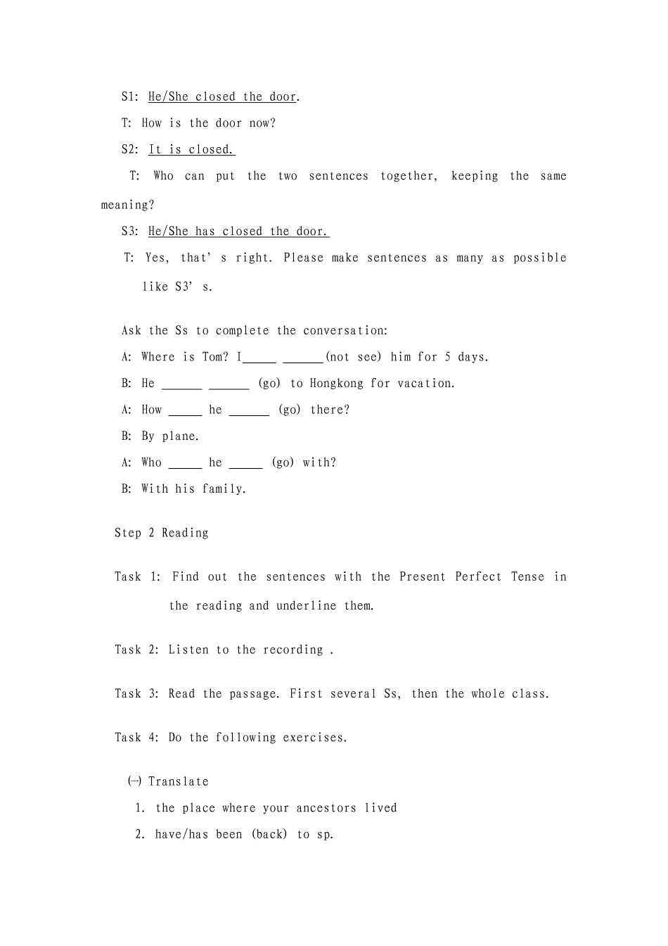 九年级英语Unit14 Reading教学设计人教新目标_第3页