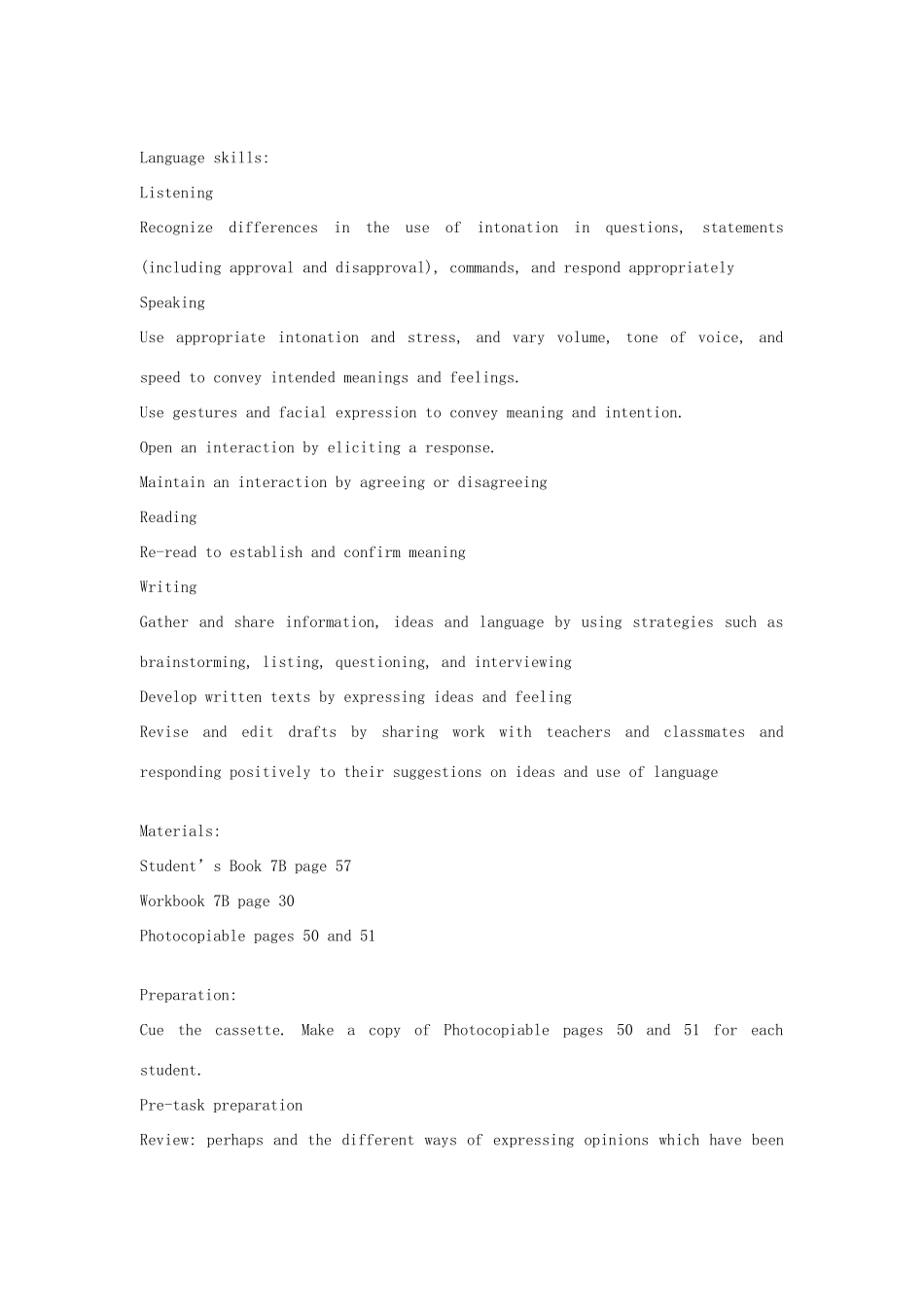 七年级英语下：Module 3 Unit 3 In the future教案上海牛津版_第3页