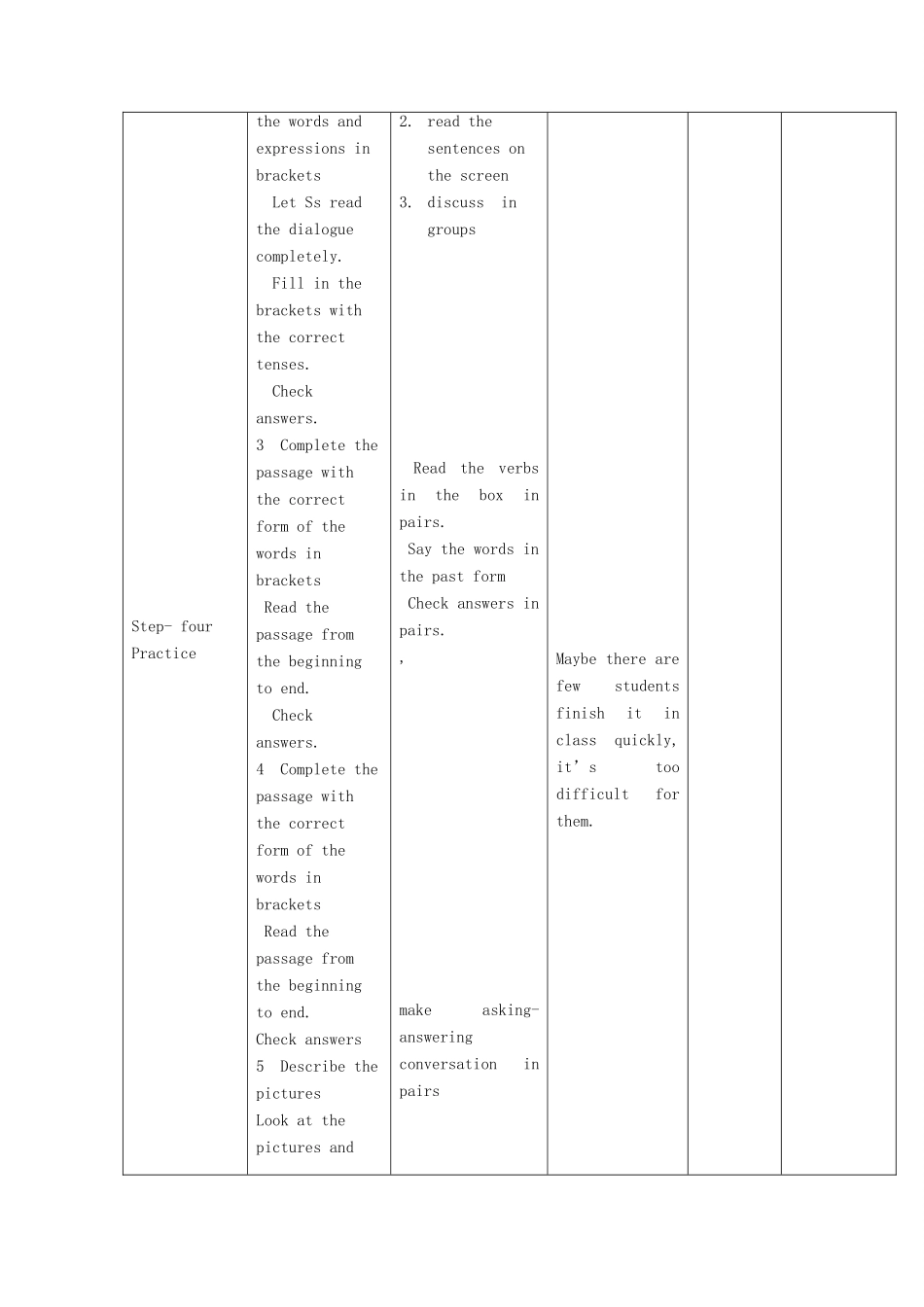 四川省华蓥市九年级英语下册《Module 5 Unit 3 Language in use》教案 （新版）外研版-（新版）外研版初中九年级下册英语教案_第3页