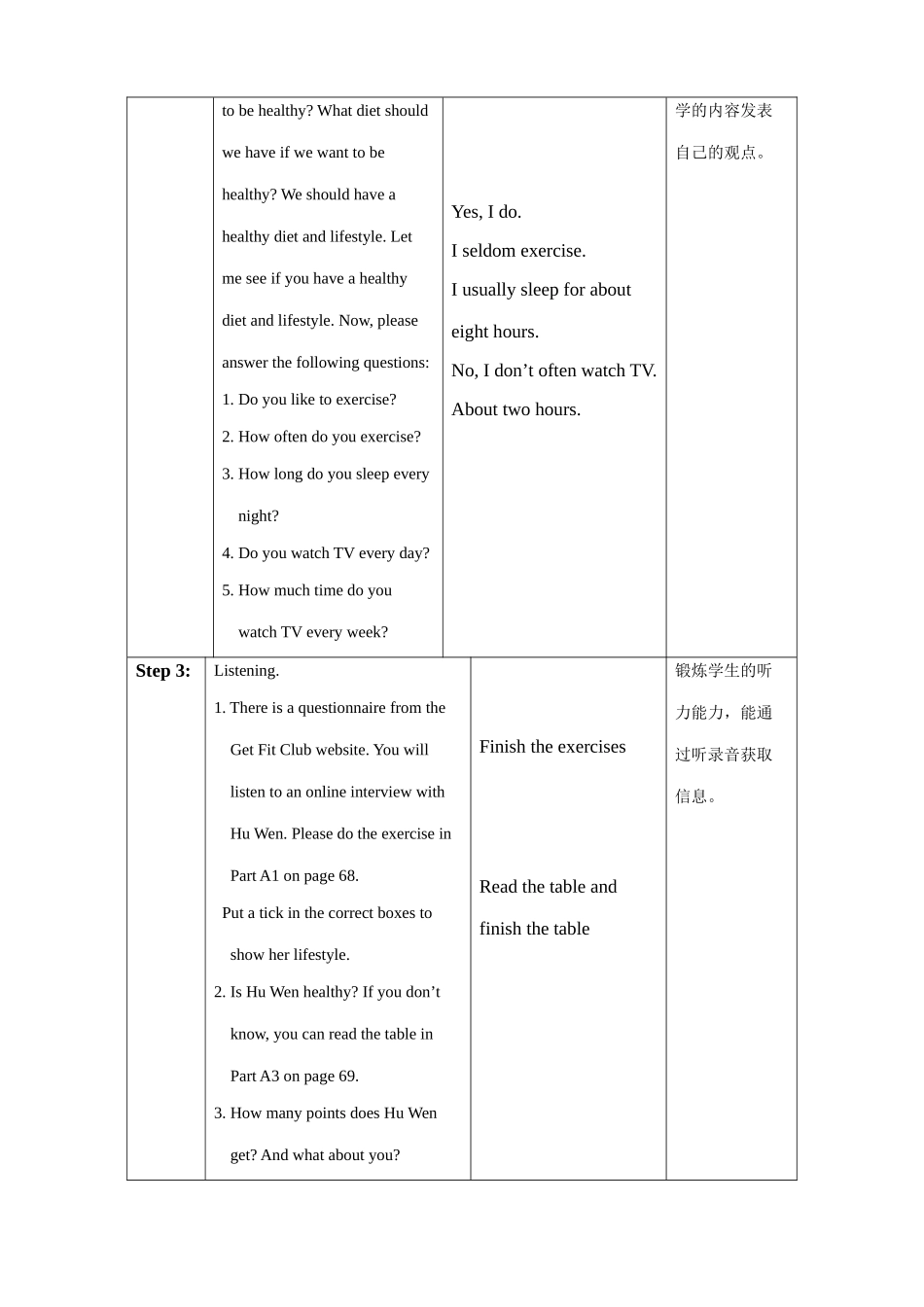 七年级英语Unit4 Food period Seven教案 牛津版_第2页