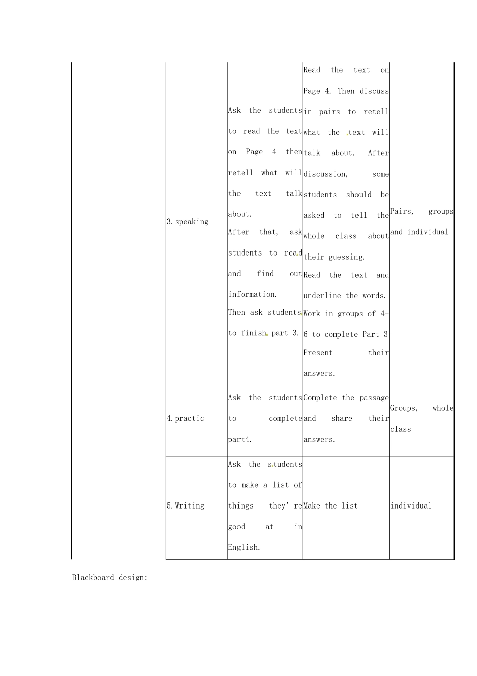 广东省佛山市顺德区大良顺峰初级中学八年级英语上册 Module 1 Unit 2 You should smile at her教案 （新版）外研版_第3页