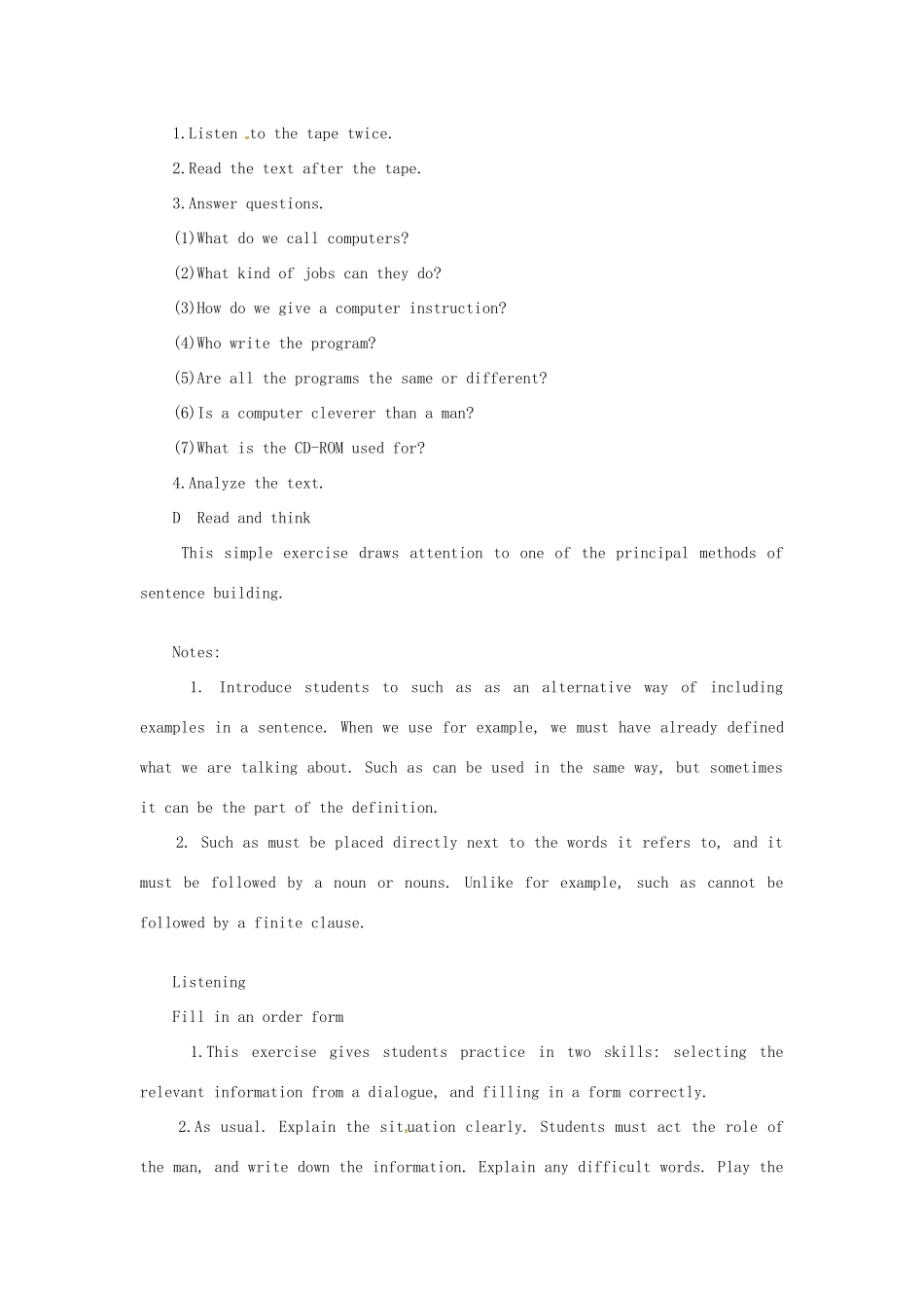 九年级英语上册 Chapter 2 Computers教案 上海牛津版_第2页