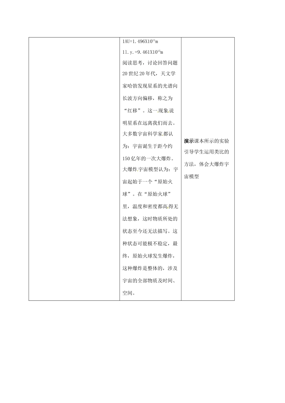 江苏省镇江市丹徒区世业镇八年级物理下册《7.4 宇宙探秘》教案 （新版）苏科版-（新版）苏科版初中八年级下册物理教案_第3页