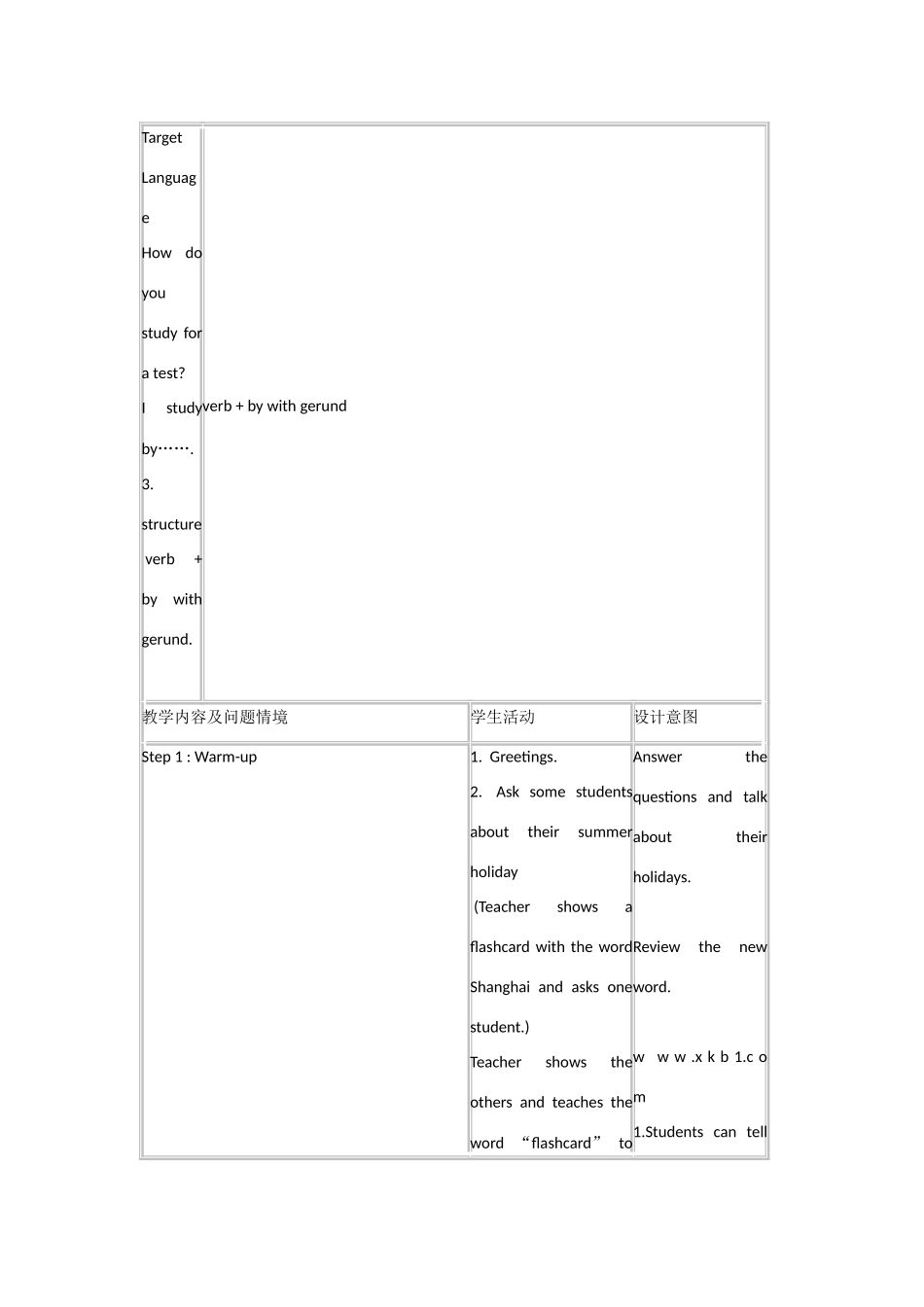 四川省自贡市九年级英语 Unit 1《How do you study for a test》教案1 人教新目标版_第2页