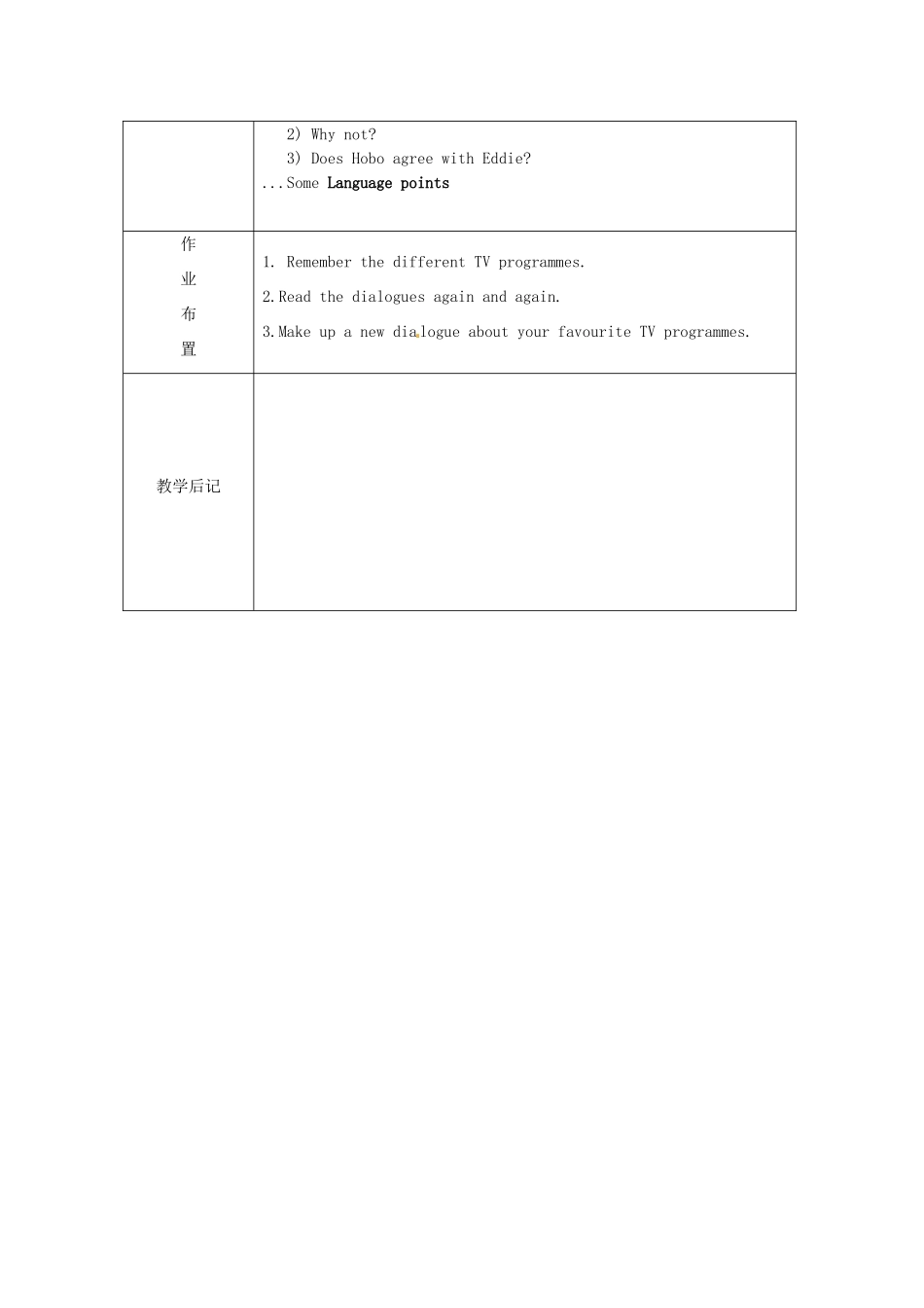 九年级英语上册 Unit 6 TV programmes Welcome to the unit教案 （新版）牛津版-（新版）牛津版初中九年级上册英语教案_第2页