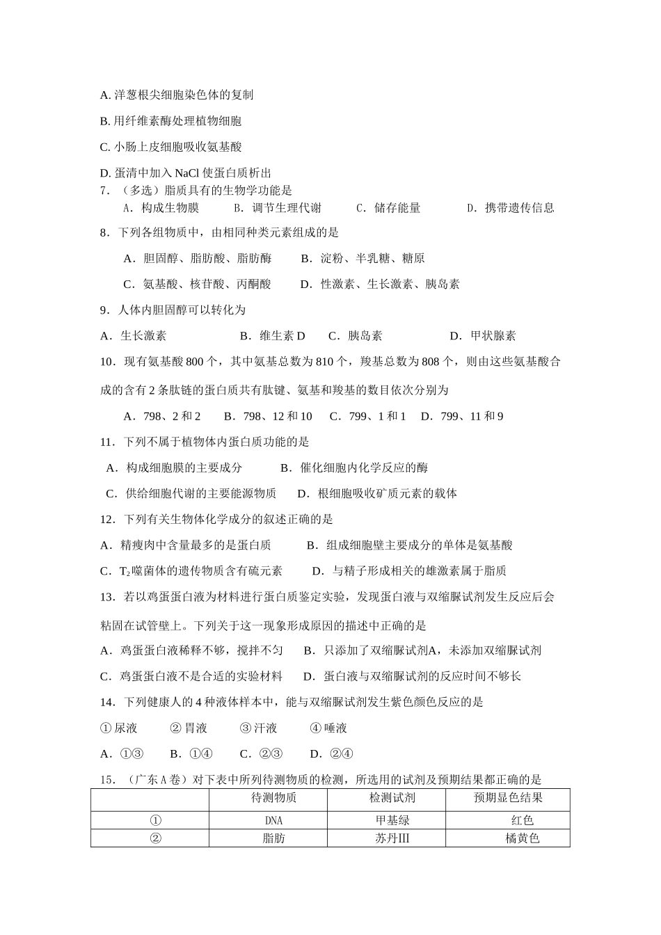 细胞的分子组成与结构_第2页