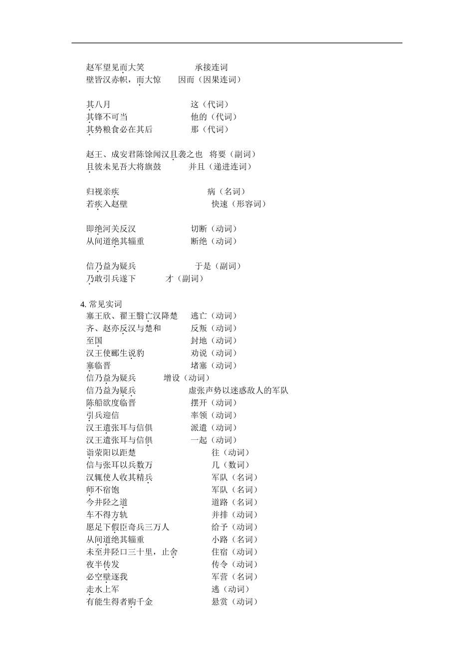 高三语文《井陉之战》山东人民版知识精讲_第3页