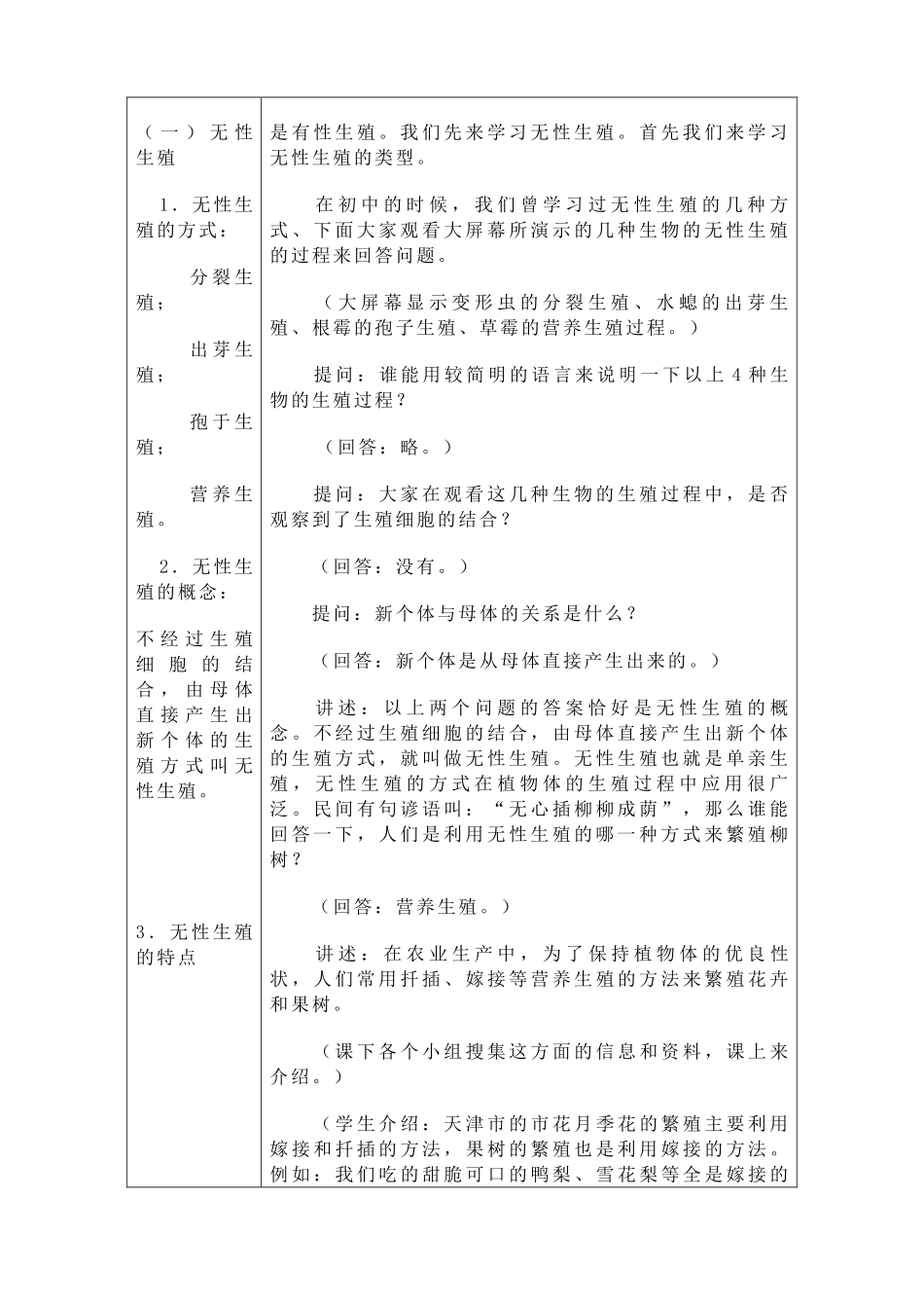 人教版高中生物必修1生物的生殖 生殖的类型_第2页