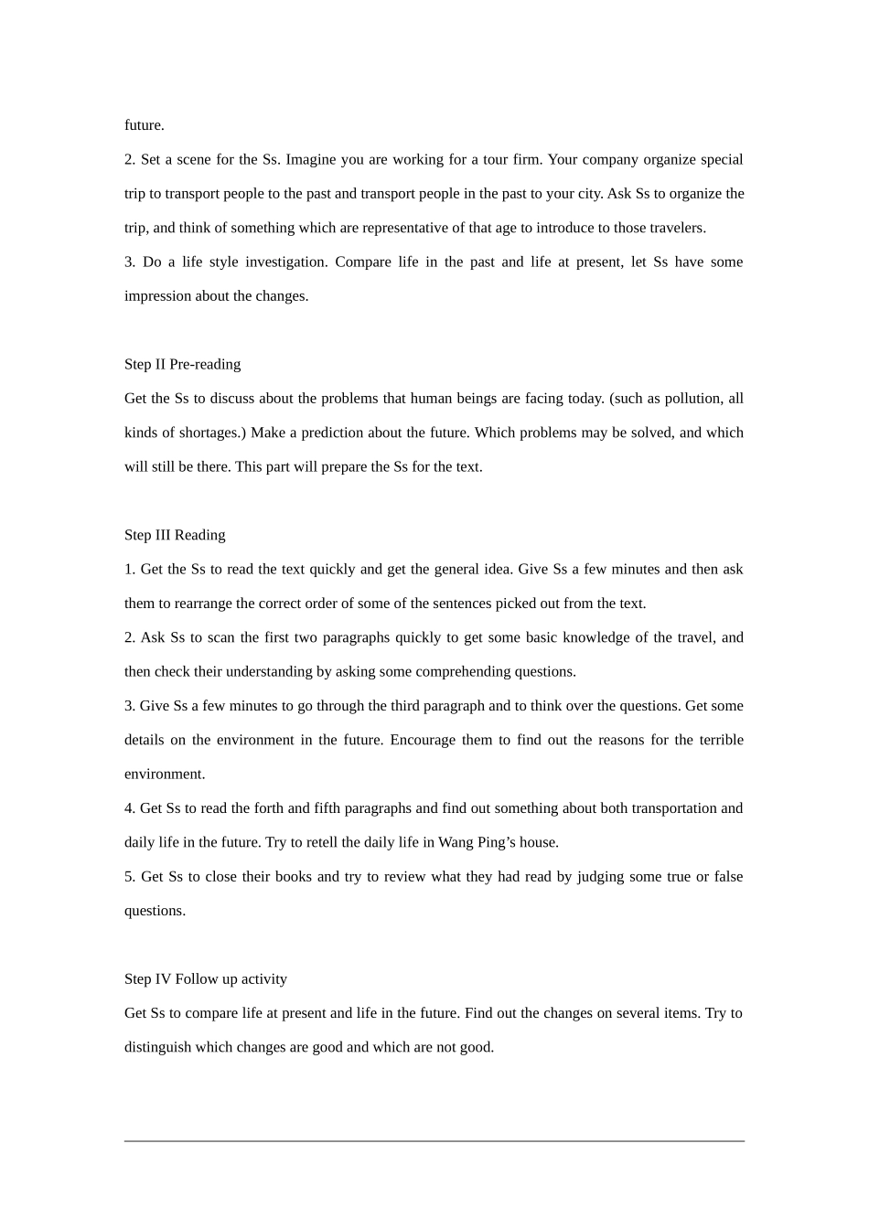 高中英语：Unit3 life in the future-reading教案（新人教版必修5）_第2页