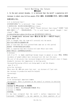 高中英语Unit1 Building the future--Project2[ty]牛津版选修10