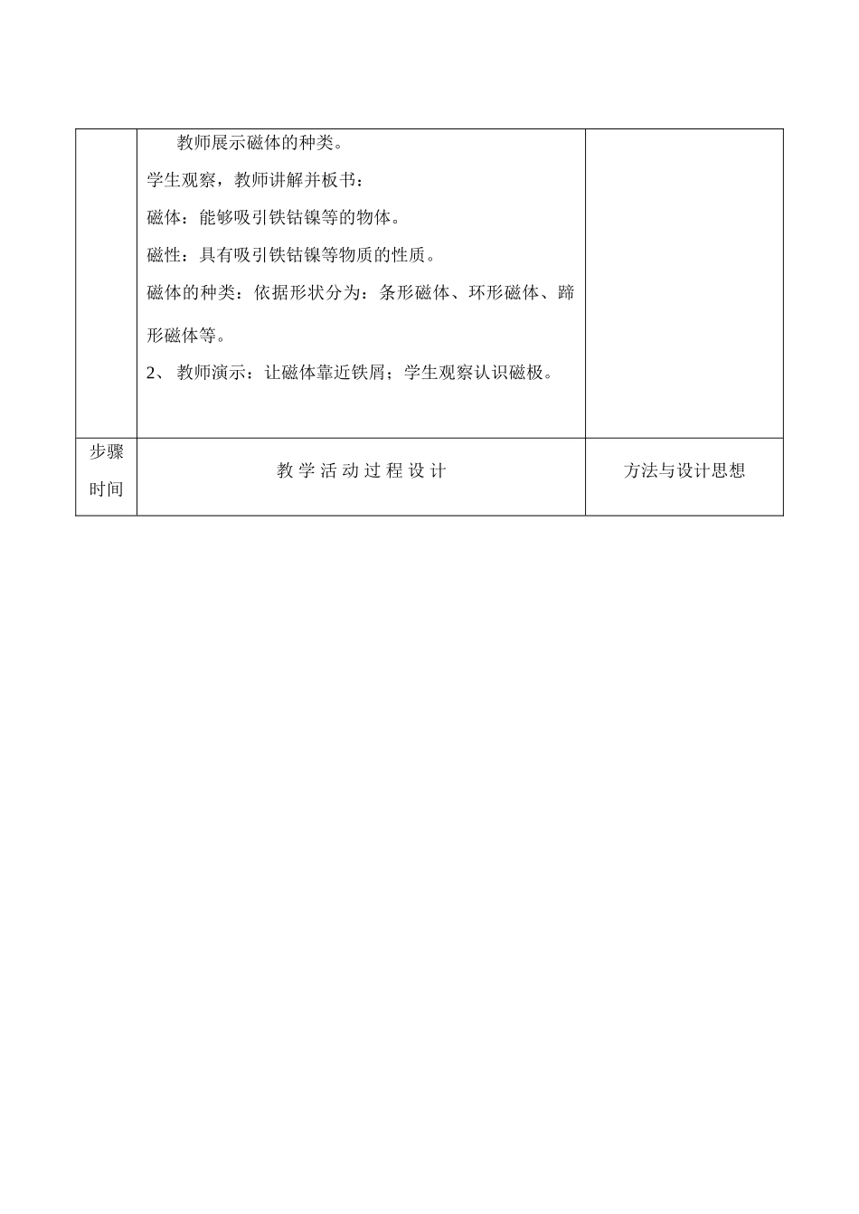 八年级物理下第九章电与磁全章教案人教版_第2页