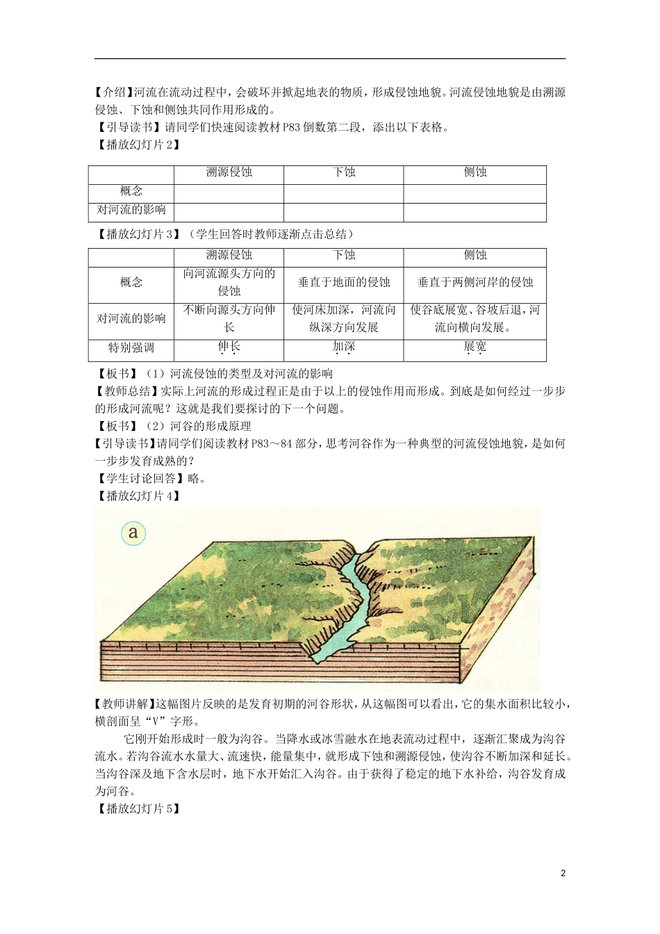 内蒙古赤峰二中高中地理 第四章第三节河流地貌的发育教案3 新人教版必修1_第2页