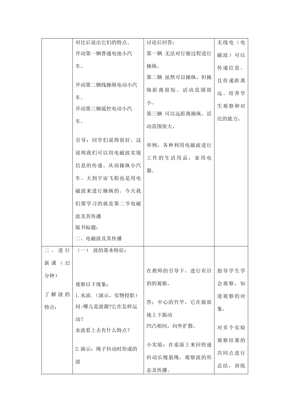 九年级物理下册 10.1　神奇的电磁波教案 （新版）教科版-（新版）教科版初中九年级下册物理教案_第3页
