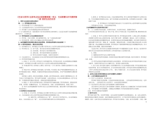 高中政治 哲学知识体系列表教案 新人教版