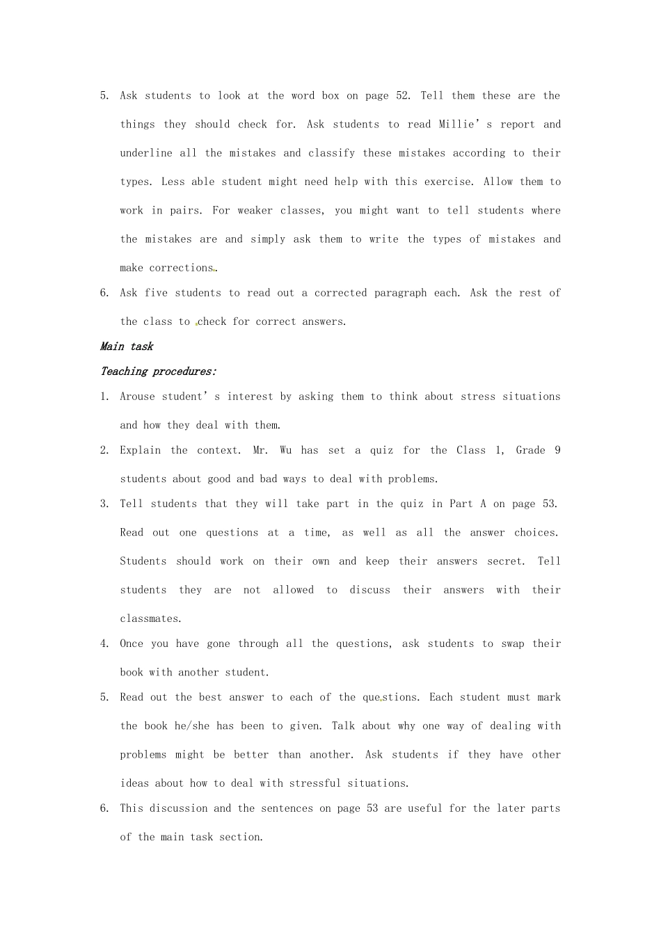 江苏省东台市唐洋镇中学九年级英语上册《Unit 3 Teenage problems Period 5 Study skills&Main task》教案 牛津版_第2页