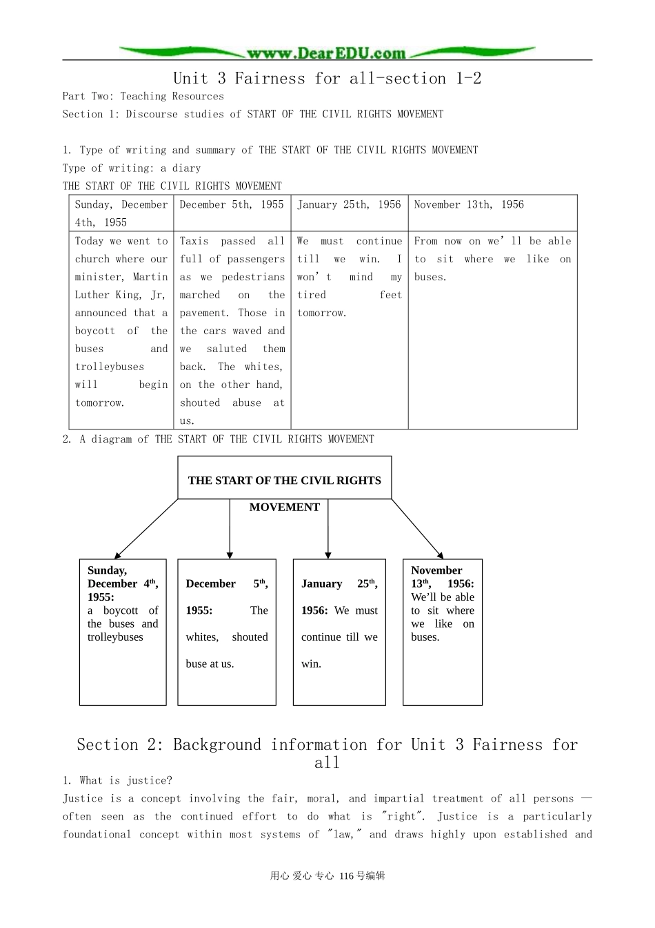 高中英语Unit 3 Fairness for all-section 1-2_第1页
