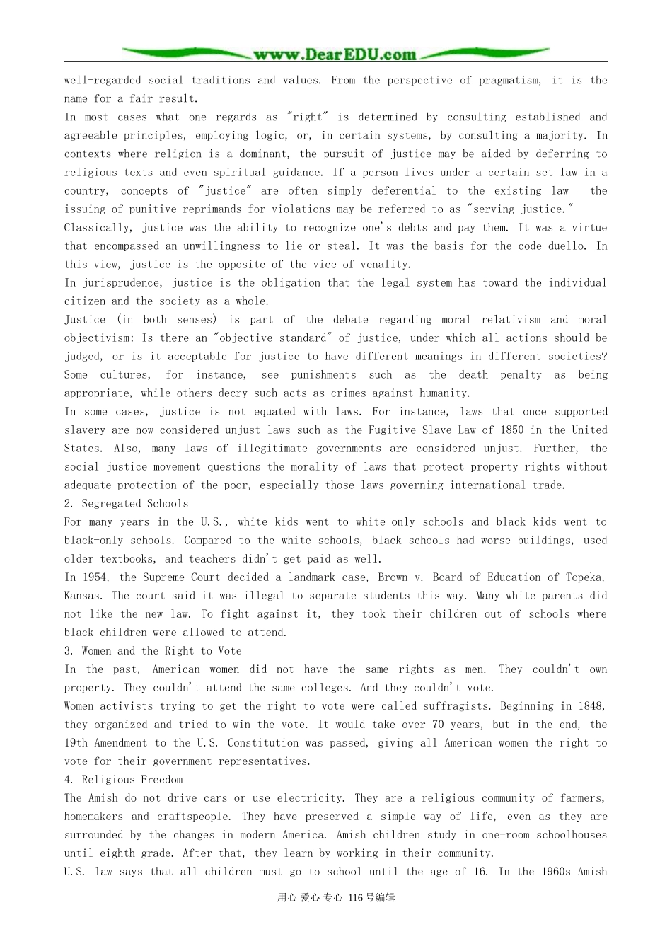 高中英语Unit 3 Fairness for all-section 1-2_第2页