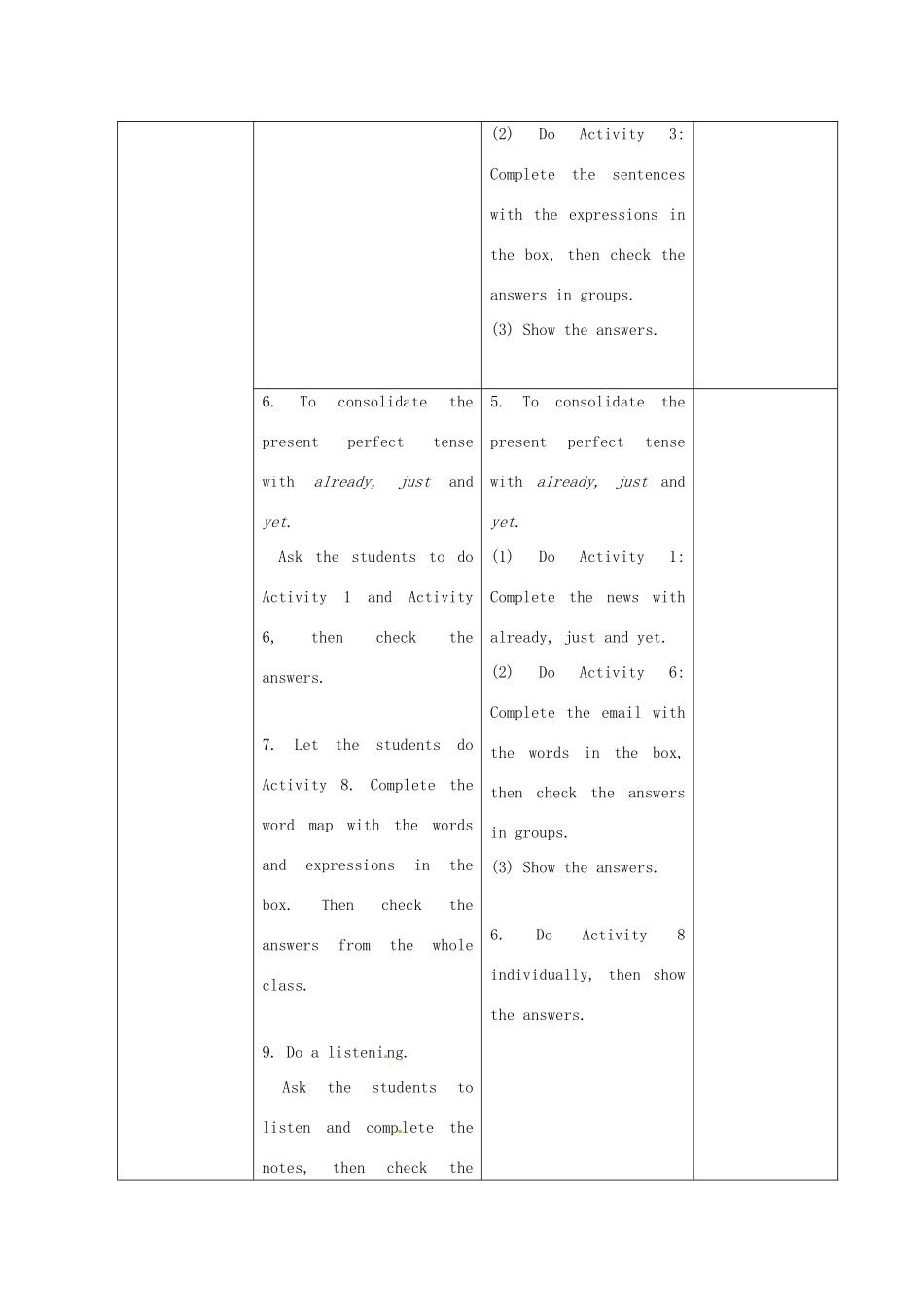 春八年级英语下册 Module 3 Journey to space Unit 3 Language in use教案 （新版）外研版-（新版）外研版初中八年级下册英语教案_第3页