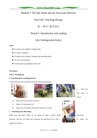 高中英语必修9Module 3 Period 1 Introduction and reading(An Underground Army)