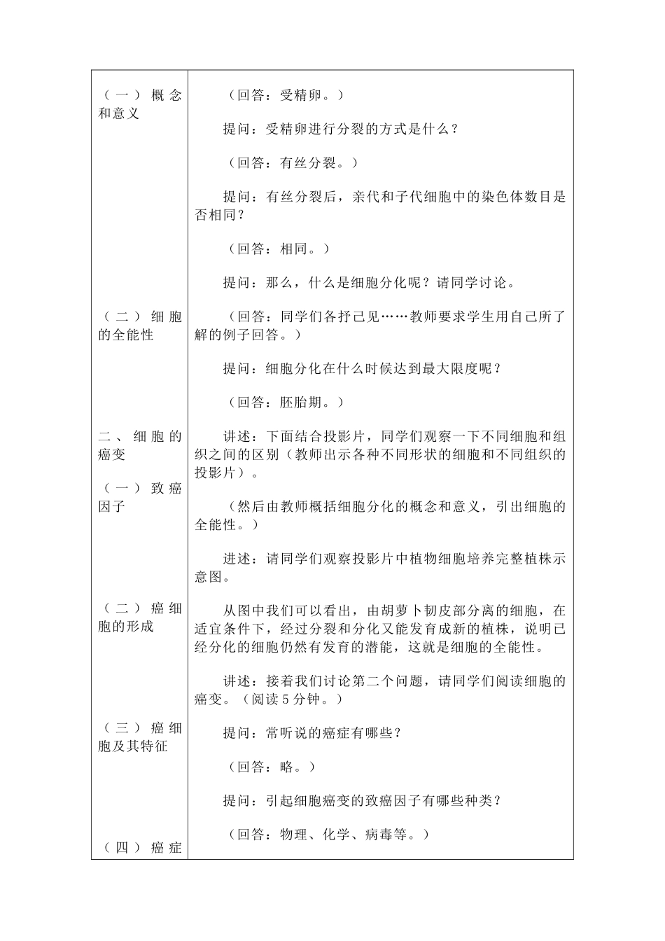 人教版高中生物必修1细胞的分化、癌变和衰老2_第2页