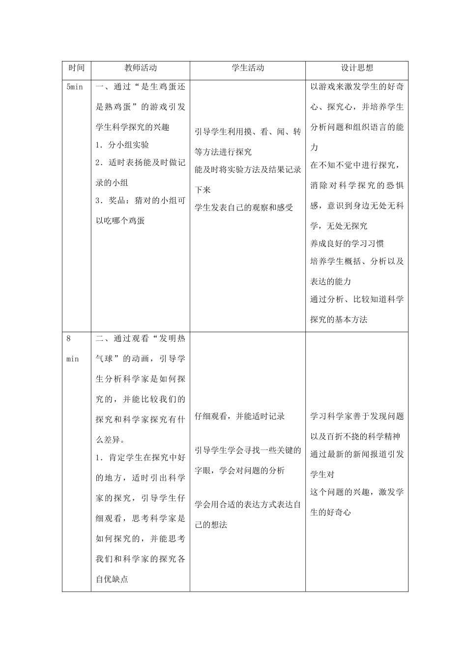 七年级科学上册《科学探究》教案6 浙教版_第2页