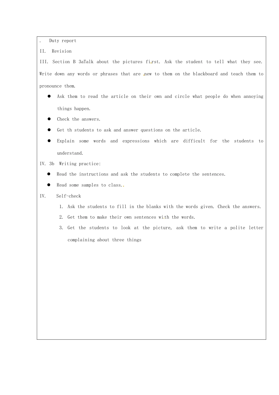 山东省龙口市诸由观镇诸由中学九年级英语全册《Unit 5 You are supposed to shake hands》教案4 鲁教版五四制_第3页