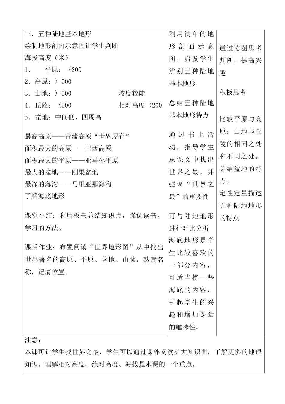 世界地形教学设计_第3页