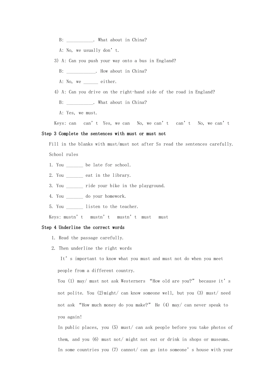 八年级英语上册 Module 11 Way of life Unit 3 Language in use教案 （新版）外研版-（新版）外研版初中八年级上册英语教案_第2页