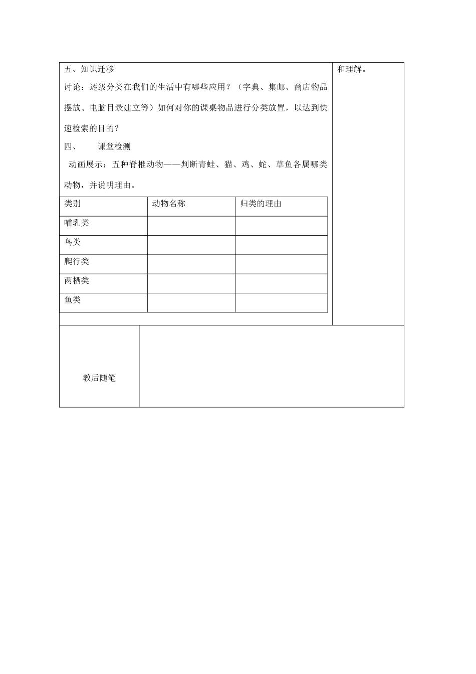 七年级科学上册《常见的动物》教案6 浙教版_第3页