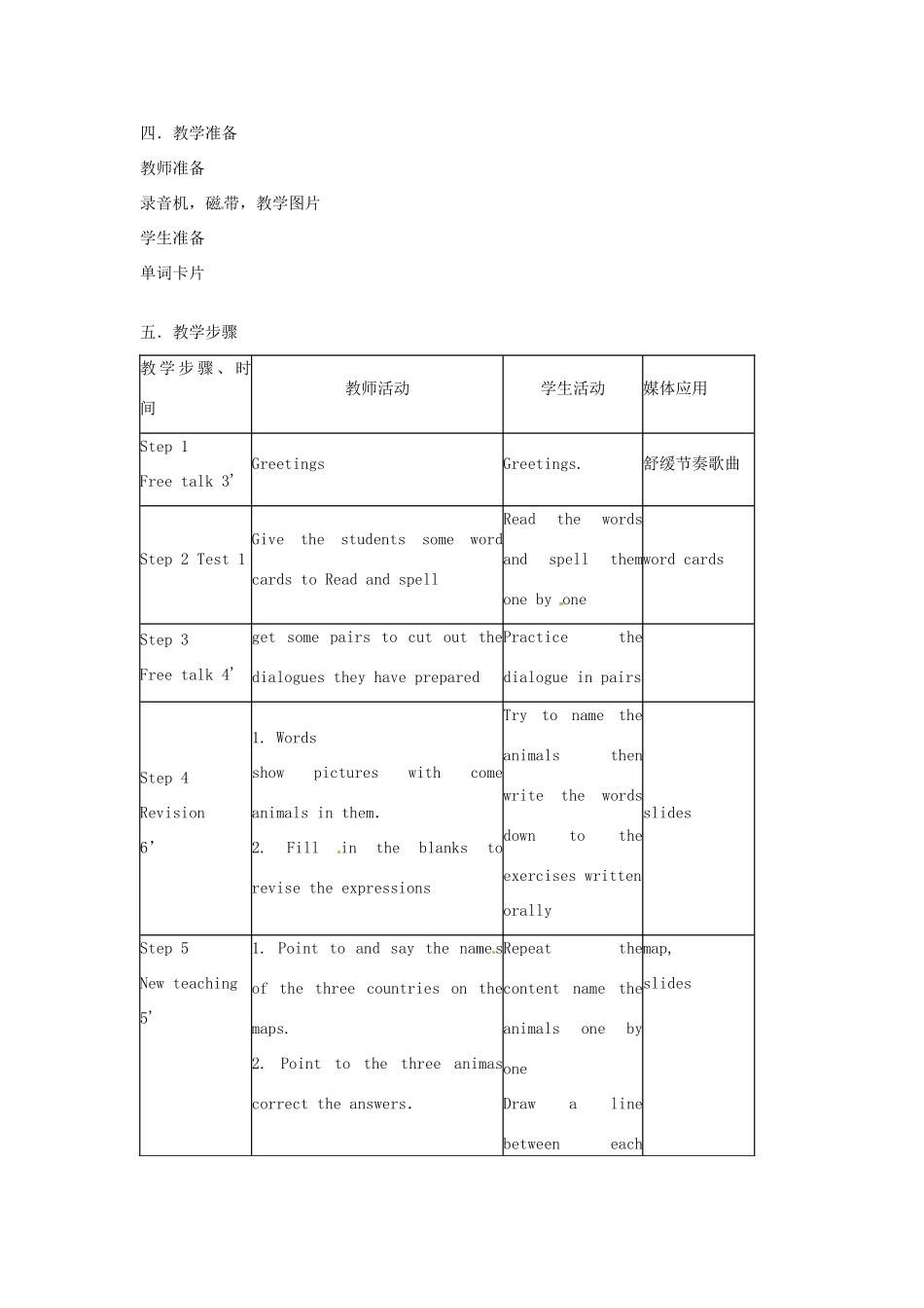 安徽省安庆市第九中学七年级英语下册《Unit 3 Why do you like koalas Section A（la-2c）》教案 人教新目标版_第2页