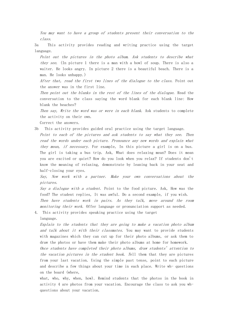 四川省江油市七年级英语下册《Unit 10 Where did you go on vacation 》教案1 人教新目标板_第3页