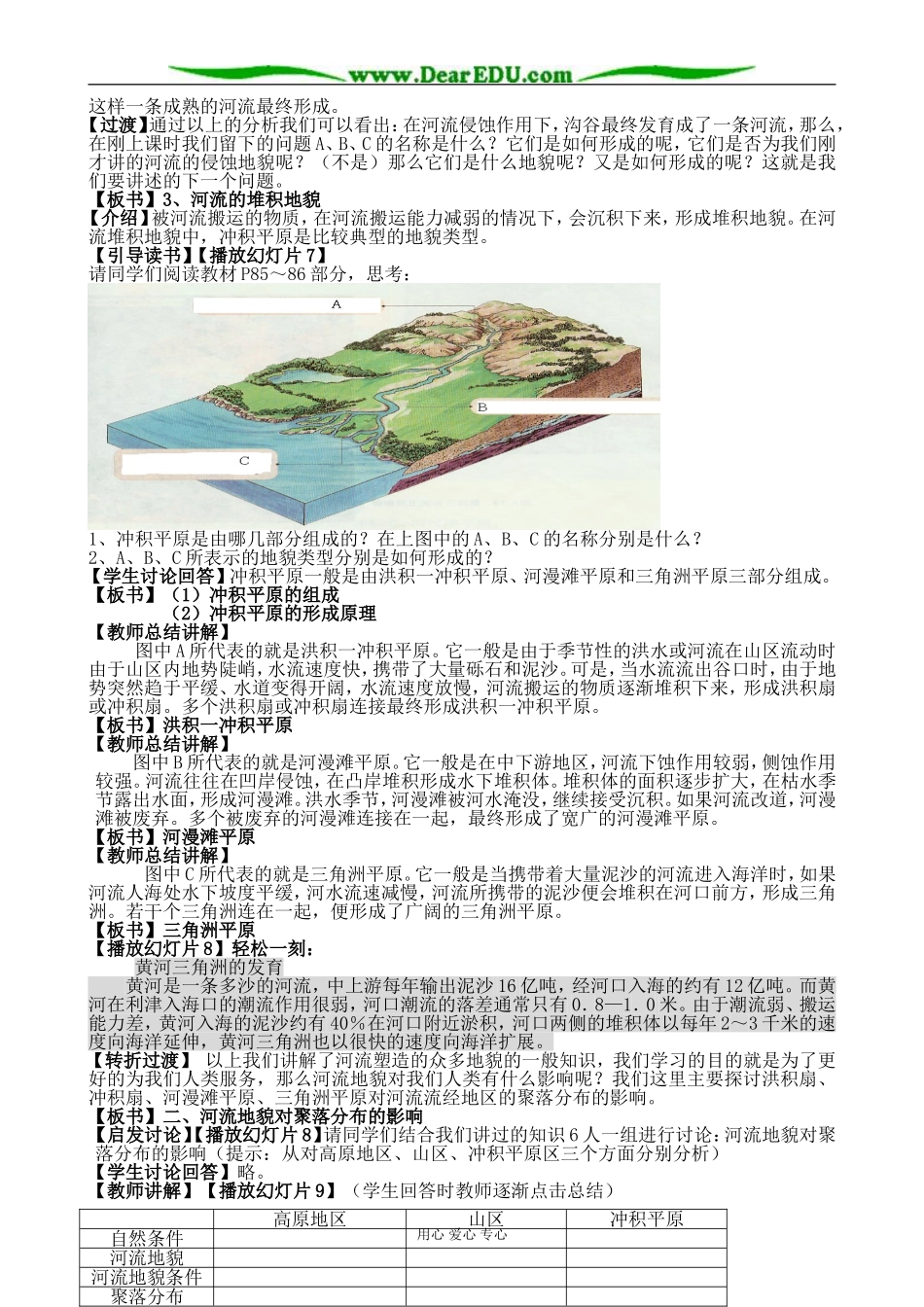 新人教版高中地理必修1河流地貌的发育 第1课时_第3页