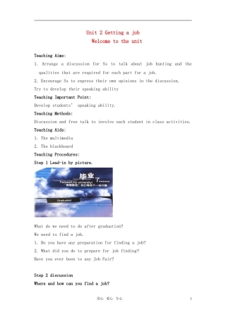 高中英语（模块11）Unit 2 Welcome to the unit全英文教案 牛津版选修11