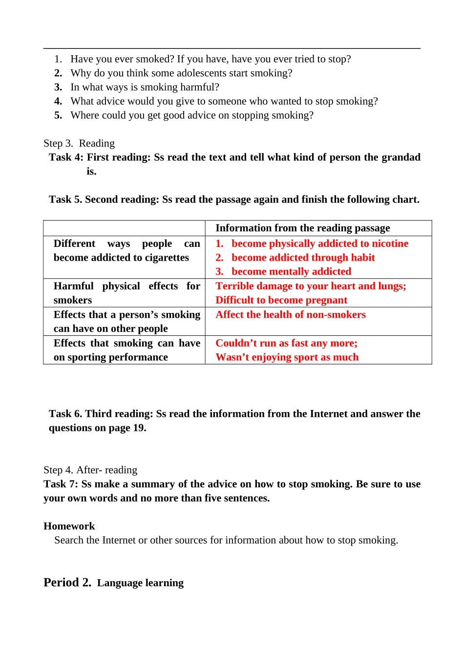 高中英语Unit（3） book6 A healthy life人教版第六册_第3页