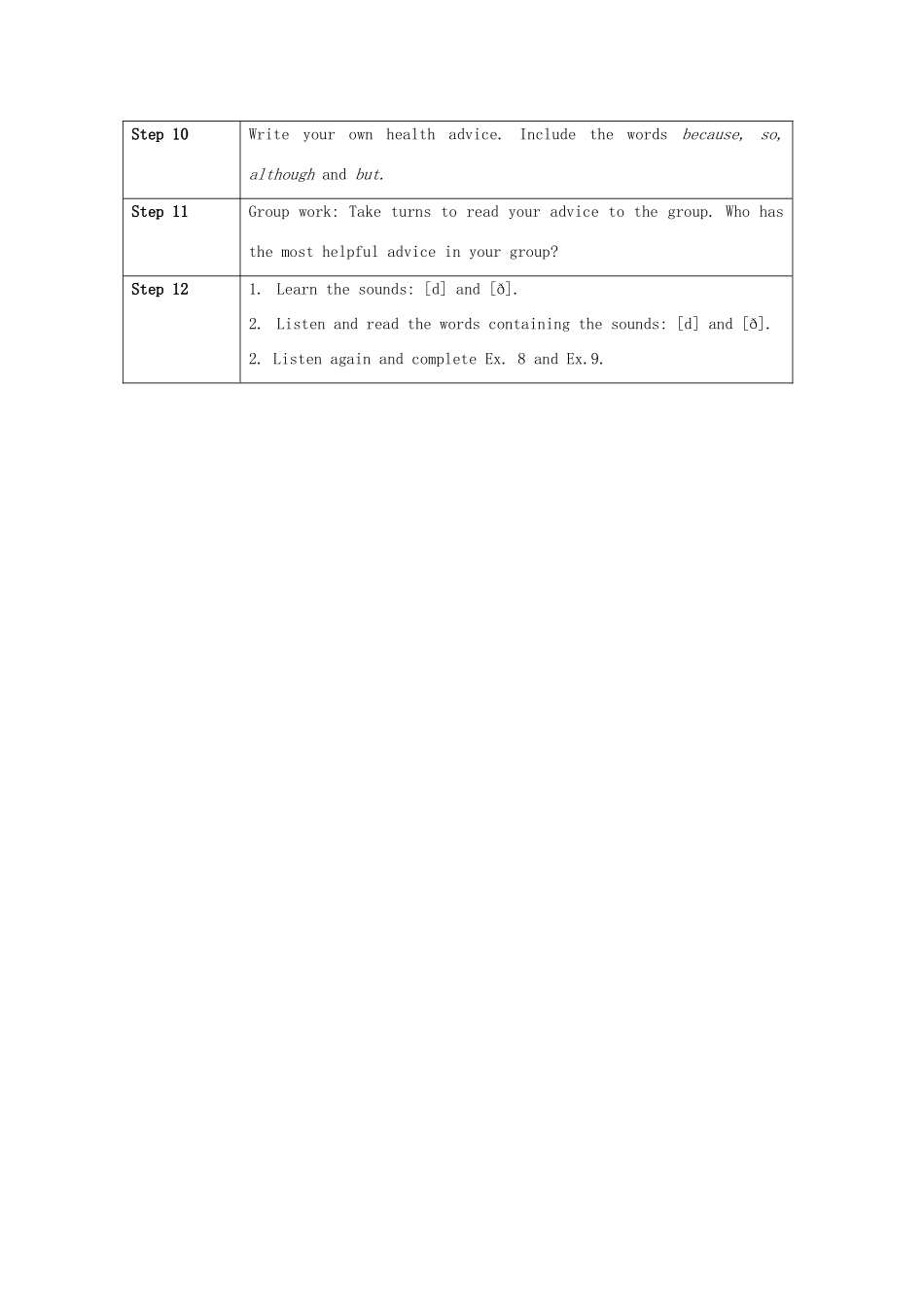 北京市大兴区魏善庄中学八年级英语上册 Unit 4 Fact and Story Lesson12教案 北师大版_第2页