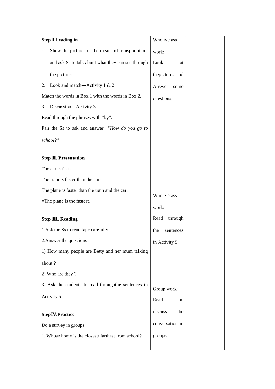 七年级英语下：Module 7 Planes, boats and trains Unit 1 Tony has the longest journey教案外研版_第2页