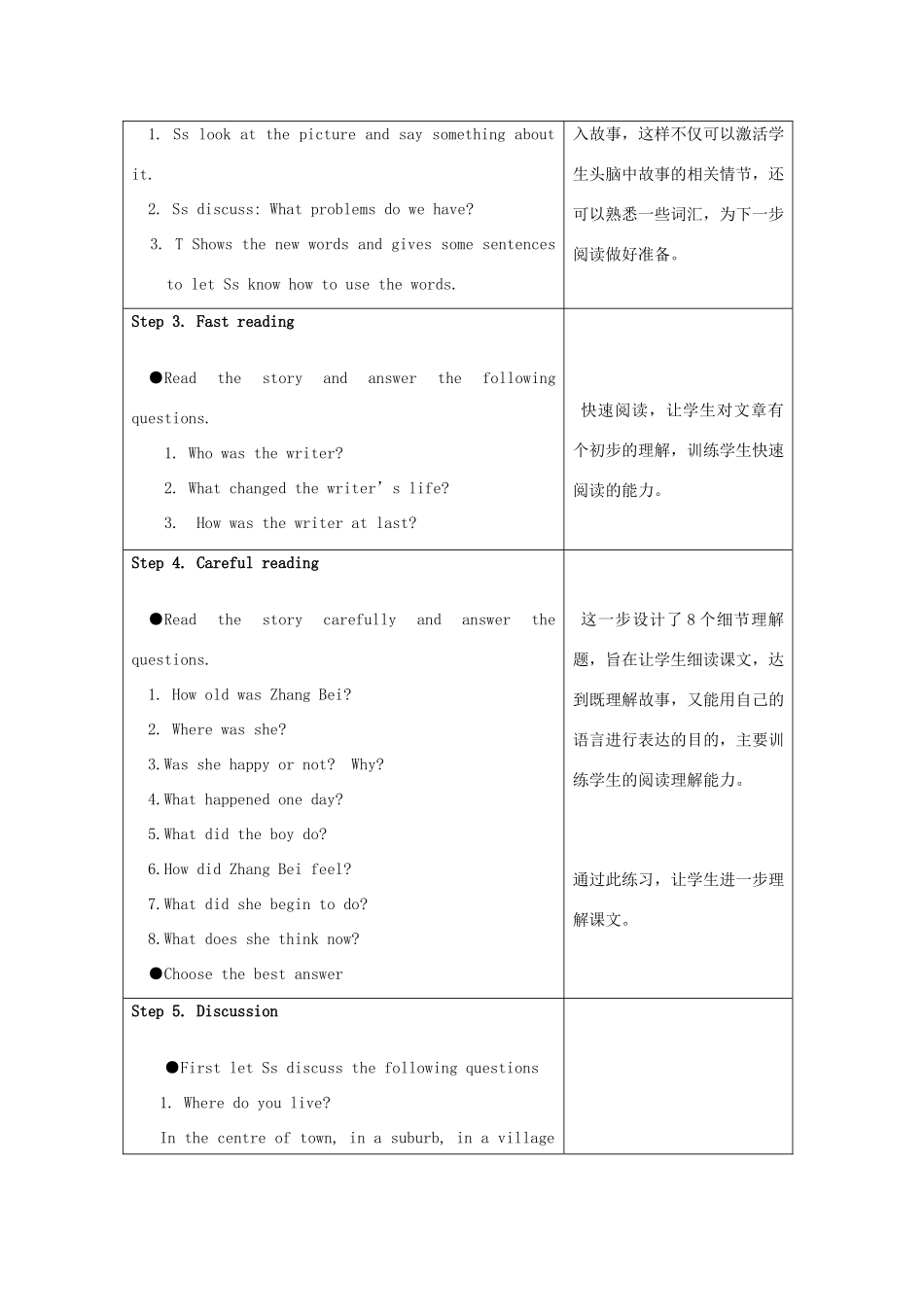 九年级英语上册 Module 11 Unit 2 It was a quiet country village教案 外研版_第2页