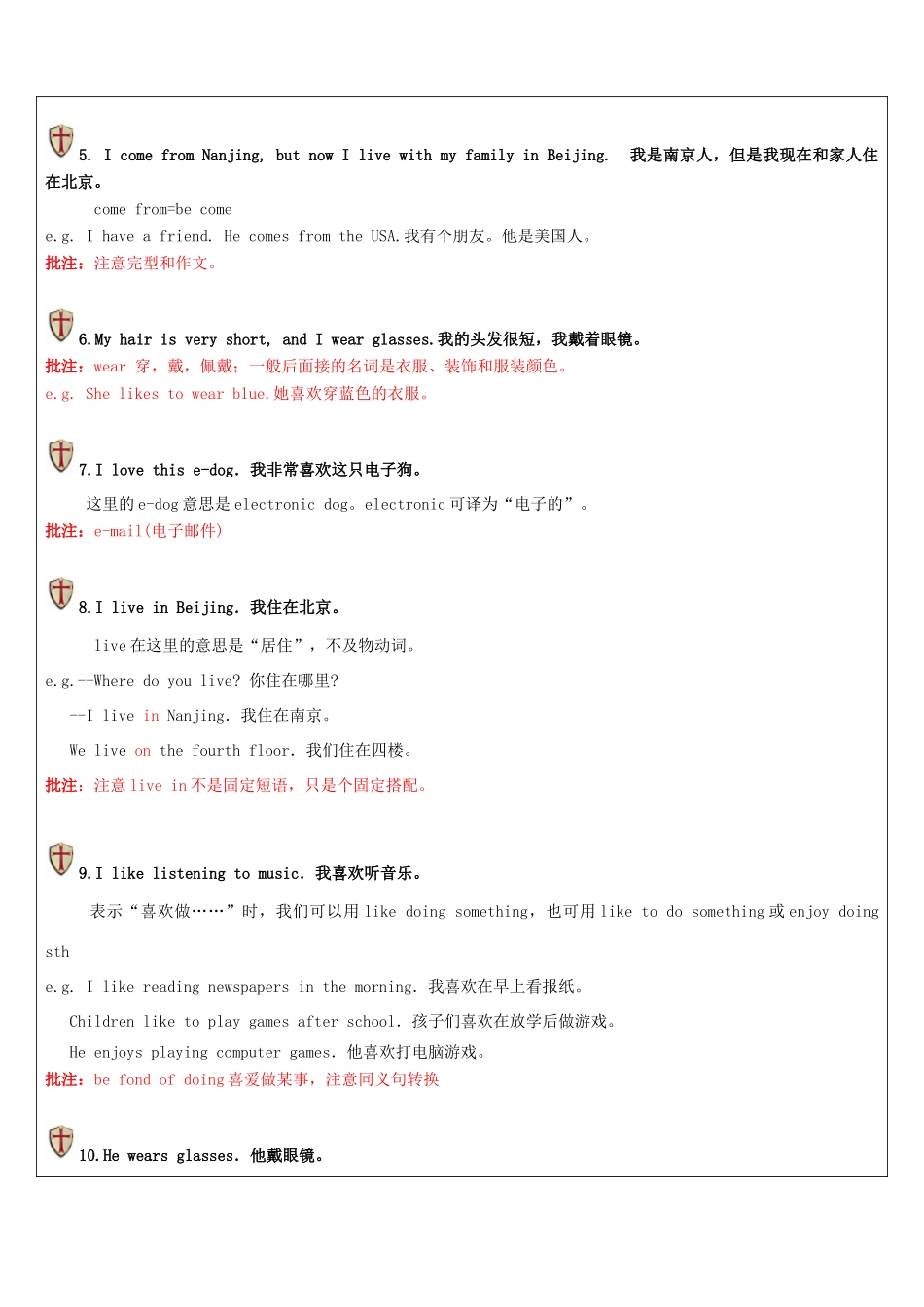 江苏省南通市七年级英语上册 教师辅导讲义 Unit 1-2同步讲解 牛津版-牛津版初中七年级上册英语教案_第3页