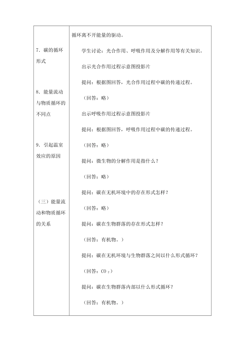 人教版高中生物必修2生态系统--生态系统的物质循环_第3页