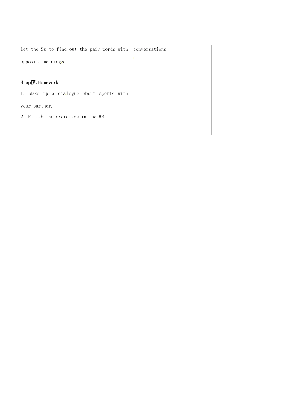 七年级英语下册 Modle 6 The Olympic adventure Unit 3 Language in use教案 外研版_第3页