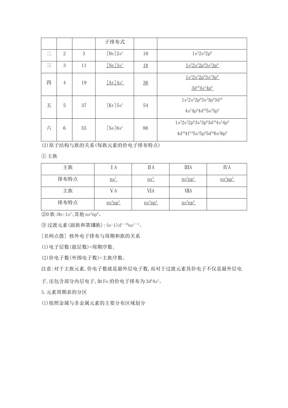 高考化学一轮复习 第五章 第2课时 元素周期表和元素周期律教案 鲁科版-鲁科版高三全册化学教案_第2页