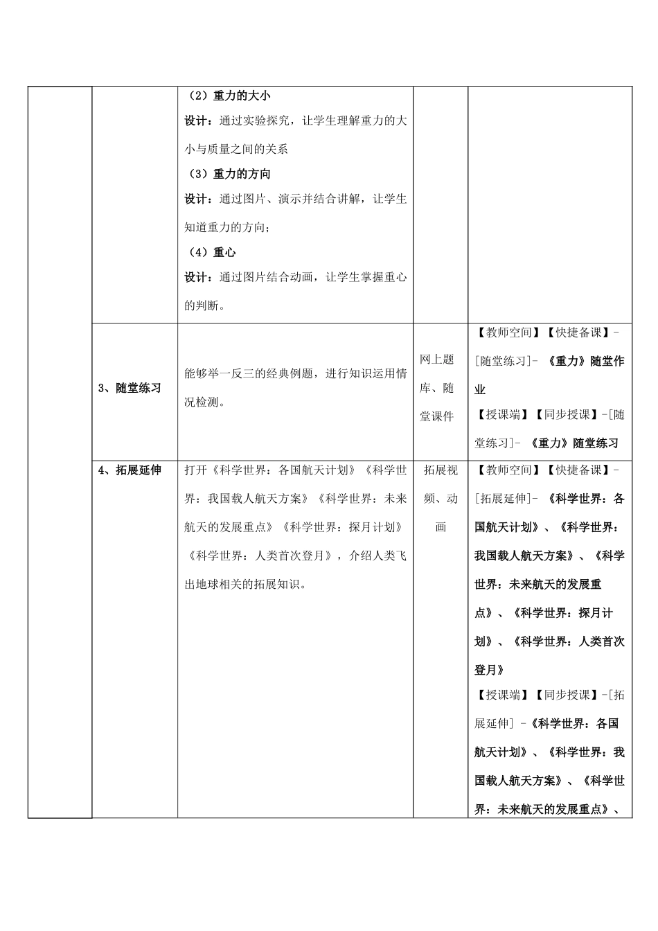 八年级物理下册 第七章 第3节《重力》教学应用指导 （新版）新人教版_第2页