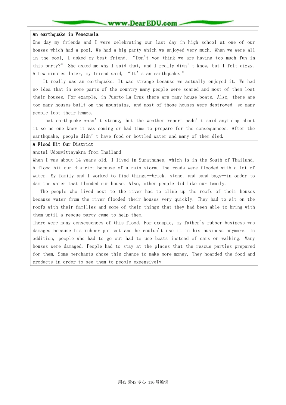 高中英语Module 3 The Violence of Nature-Writing_第3页