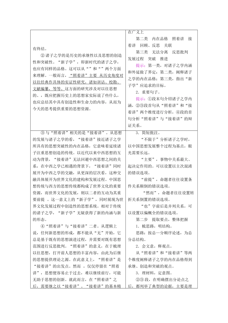 高考语文大二轮复习 教师用书-人教版高三全册语文教案_第2页