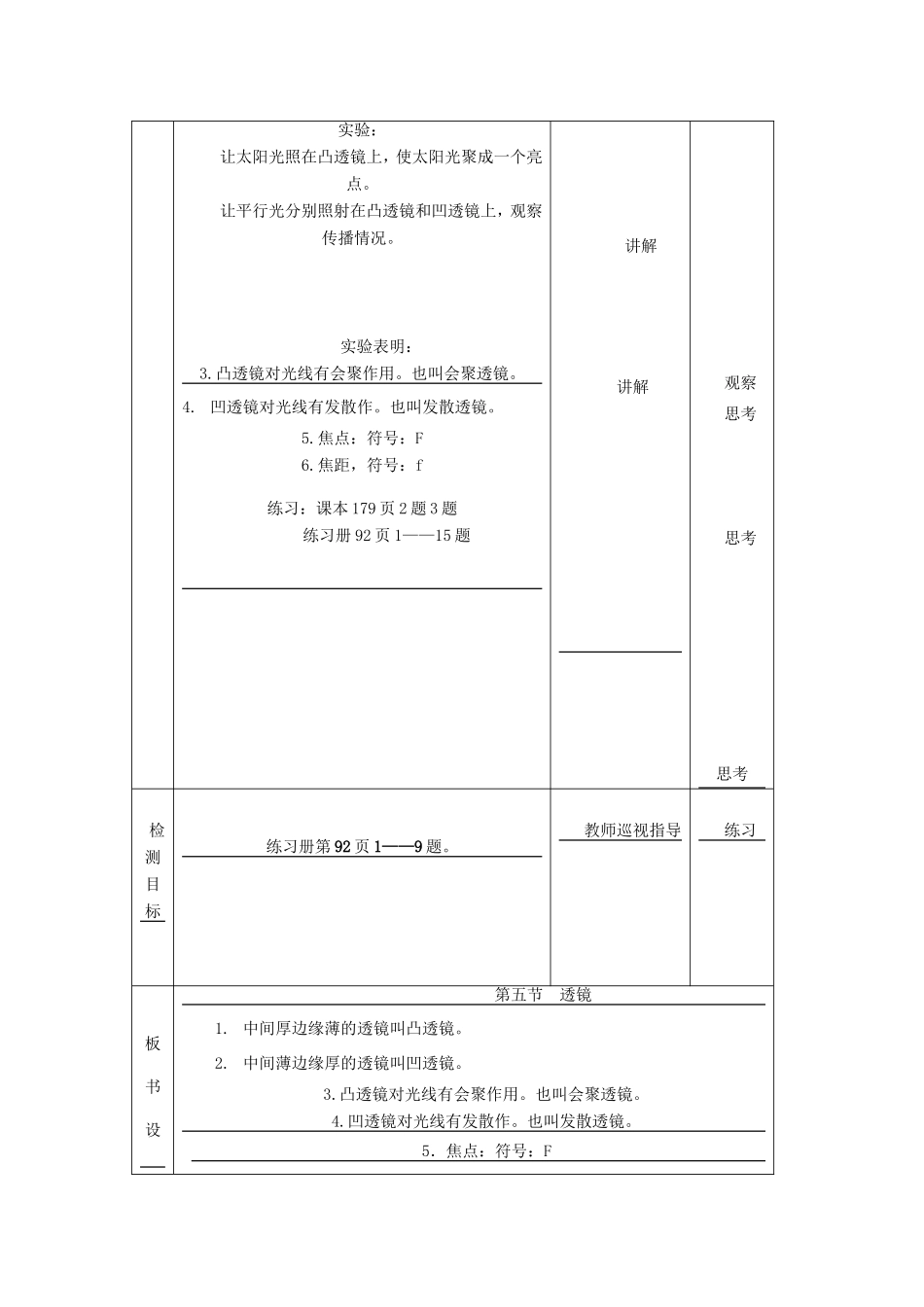 八年级物理下册 8.5《透镜》教案 北京课改版-北京课改版初中八年级下册物理教案_第2页