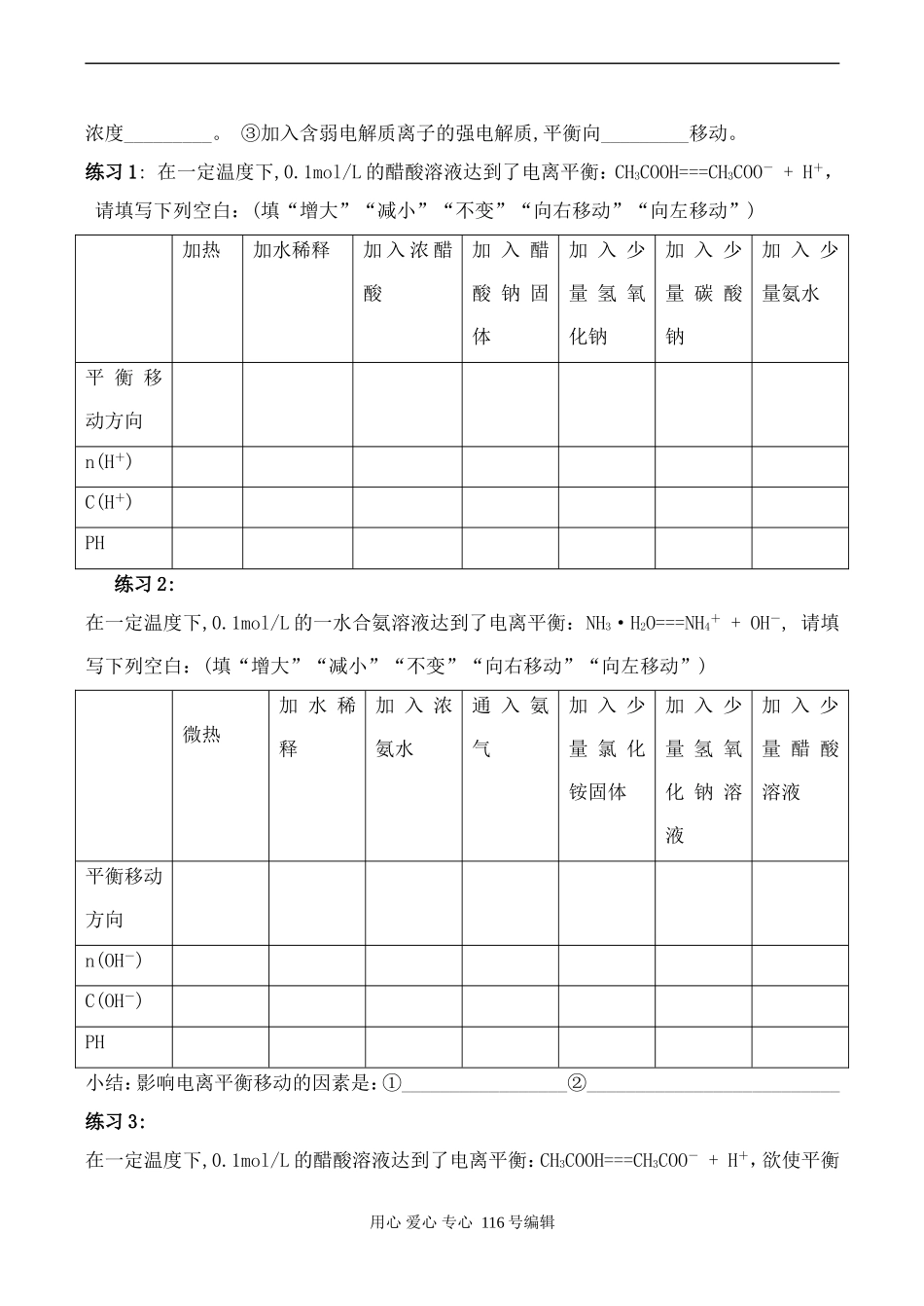 高二化学选修4 弱电解质的电离_第2页