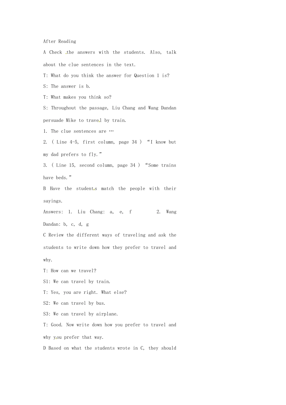 七年级英语下册 Unit 5 Cheap and Fun!Lesson 2教案 教科版_第3页