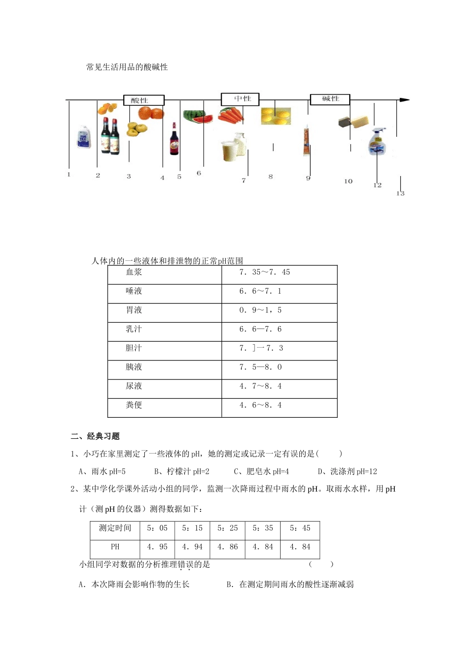 九年级科学上册 1.5 酸和碱之间发生的反应复习讲义 浙教版-浙教版初中九年级上册自然科学教案_第2页